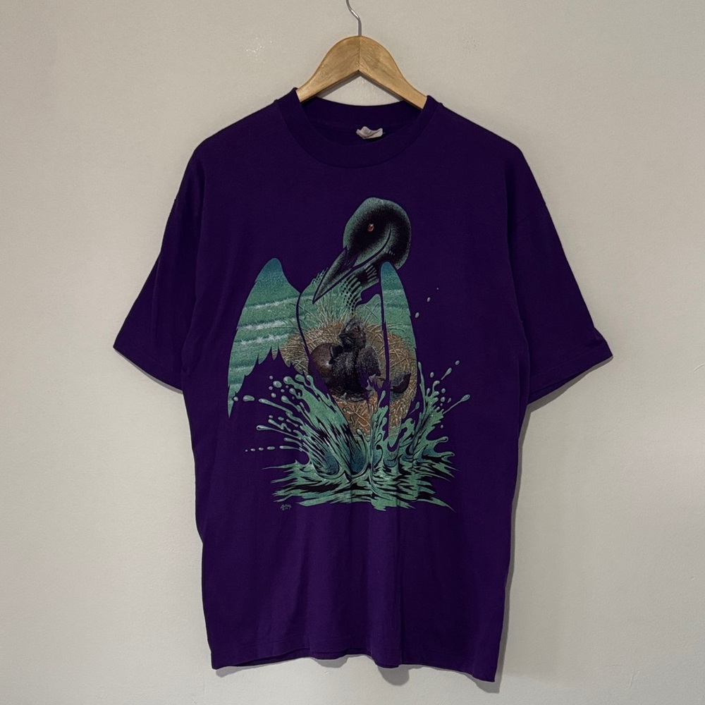 Vintage Harlequin Nature Duck T-Shirt / XL / 1994 / Single Stitch